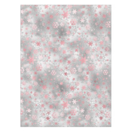 Mantel Elegante patrón de copos de nieve de Navidades ros