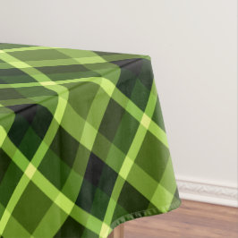 Mantel Elegante Patrón De Platos Verdes De Pea Pequeño Pe