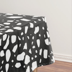 Mantel Elegante patrón en negro y blanco   Moderno