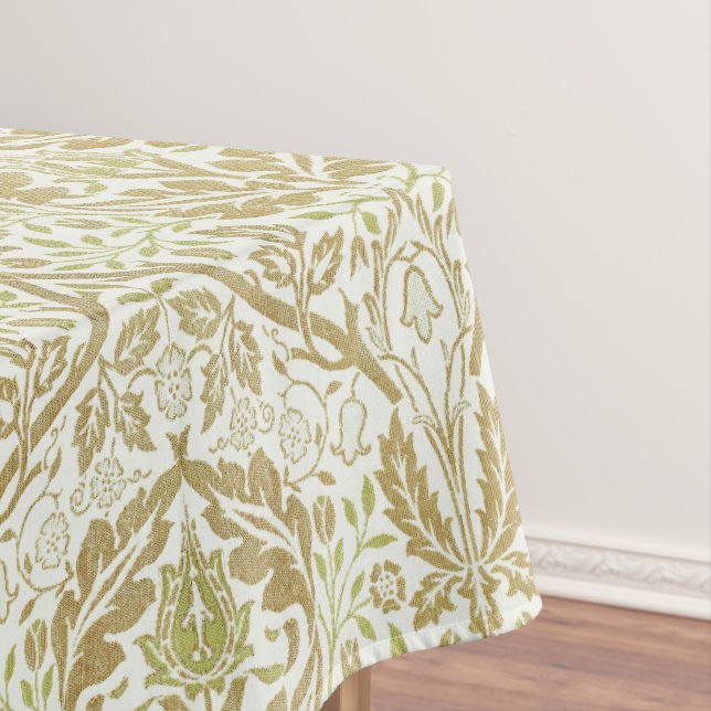 Mantel Elegante patrón floral de oro (In Situ)
