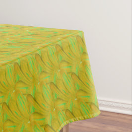 Mantel Elegante patrón floral verde chartreuse