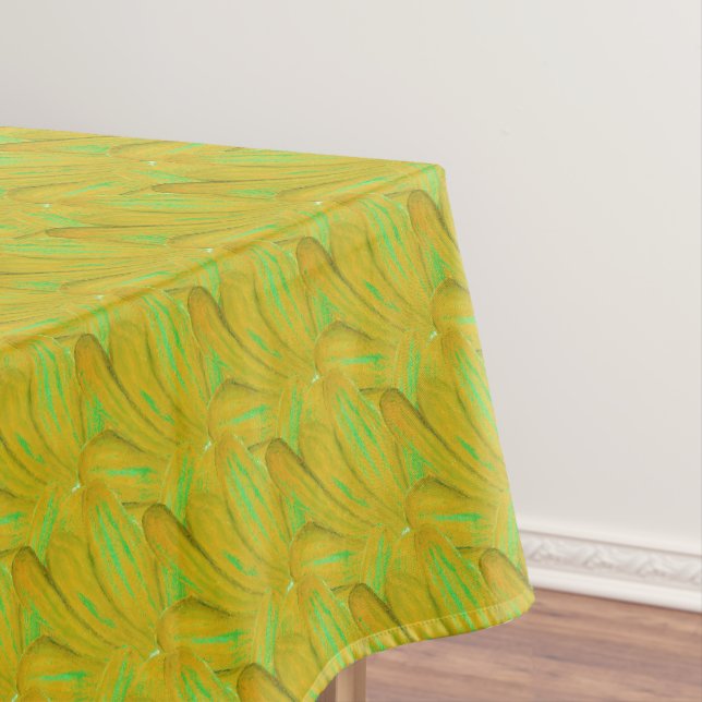 Mantel Elegante patrón floral verde chartreuse (In Situ)