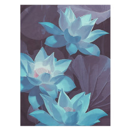 Mantel Elegante pintura azul Lotus acrílico |