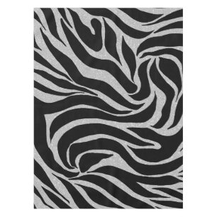 Mantel Elegante Purpurina negro plata impresión de anima