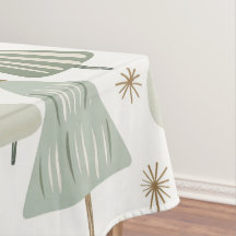 Elegante saga verde patrón de árboles de Navidad