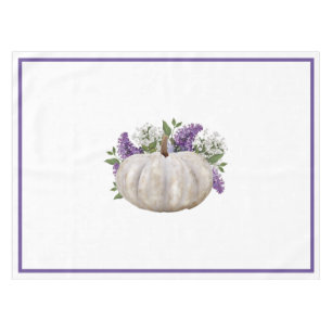 Mantel Elegante tela de la mesa de calabaza blanca