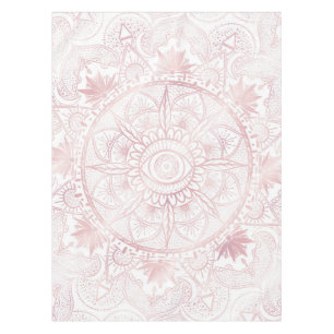Mantel Elegante White Rose Gold Oye Sun Moon Mandala
