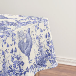 Mantel Elegante y elegante gallo de gallo azul floral