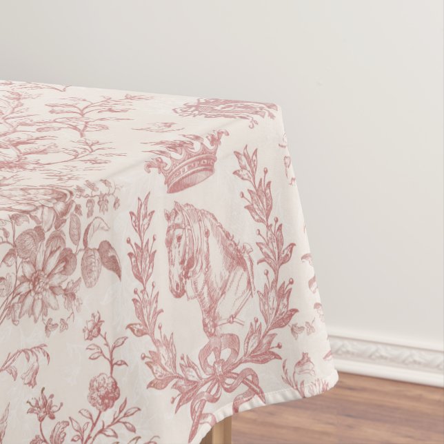 Mantel Elegante y elegante Rosa de Moda  de tela ecuestre (In Situ)