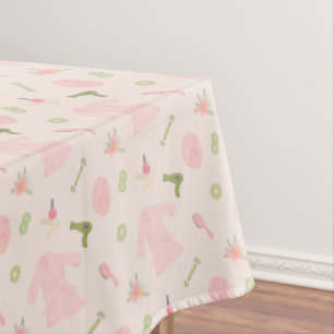 Mantel Elegantes estampados Spa con albornoz, secador de