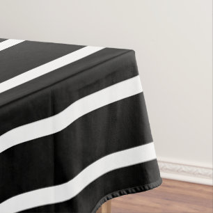 Mantel Elegantes líneas negras modernas y elegantes