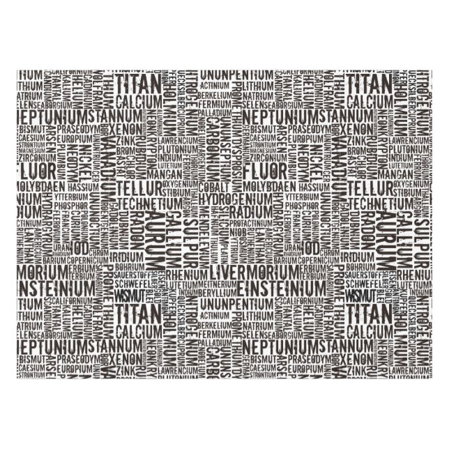 Mantel Elementos Químicos (Frente (Horizontal))