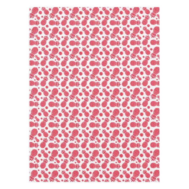 Mantel Elija su propio color de fondo piñas blancas (Anverso)