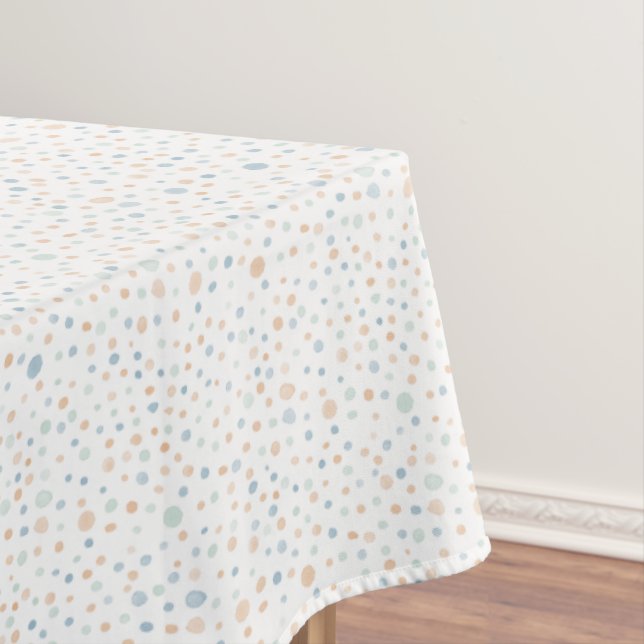 Mantel Elliot Confetti Watercolor Dots Table Cloth (In Situ)