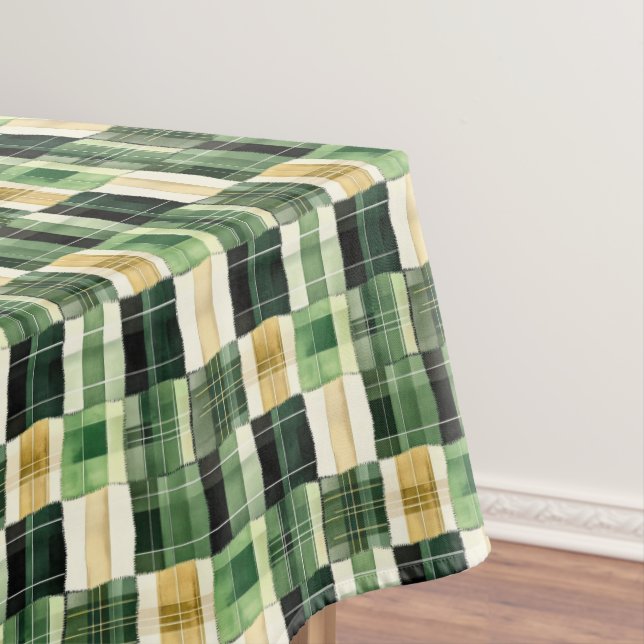 Mantel Emerald Patchwork Plaid (In Situ)