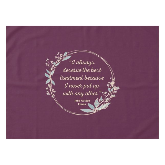 Mantel Emma By Jane Austen Quote II - Cute Style (Frente (Horizontal))