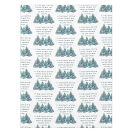 Mantel En El Corazón Del Bosque De Invierno