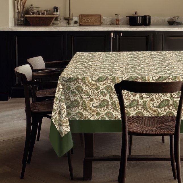 Mantel Encantador Pisley Tablecloth - Earthy Boho Vibes (Charming Paisley Tablecloth – Earthy Boho Vibes)