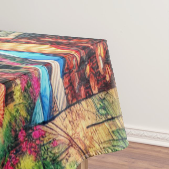 Mantel Encanto costero Italia Acuarela Cinque Terre | (In Situ)