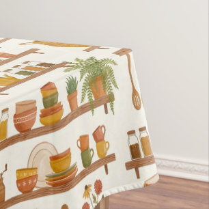 Mantel Encanto de Mesa de Acuarela para Estantes de Despe