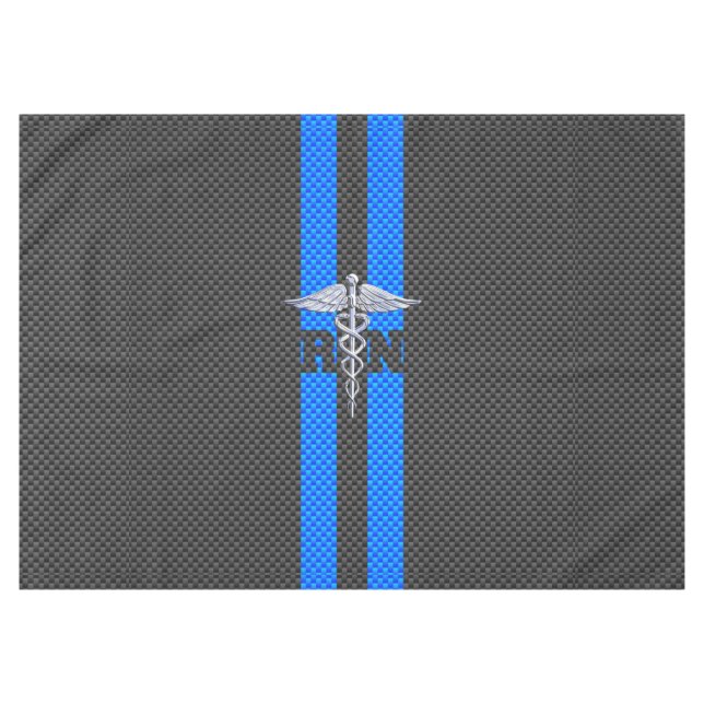 Mantel Enfermera inscrita RN Silver Caduceus (Frente (Horizontal))