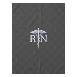 Mantel Enfermera rada RN Silver Caduceus Snakes