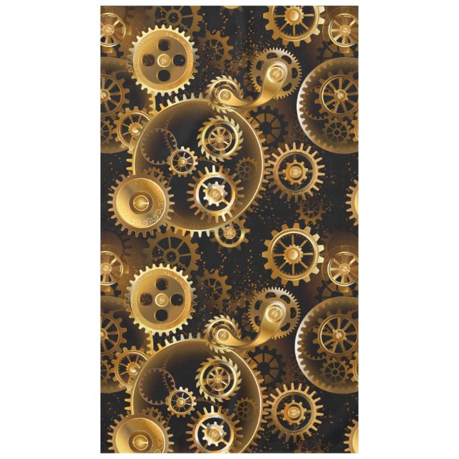 Mantel Engranajes de latón Steampunk sin costuras (Anverso)