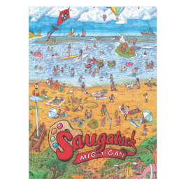 Mantel ENORME del algodón de Saugatuck (día)