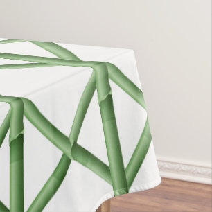 Mantel Enrejado de Bambú Verde Elegante Entretenimiento P