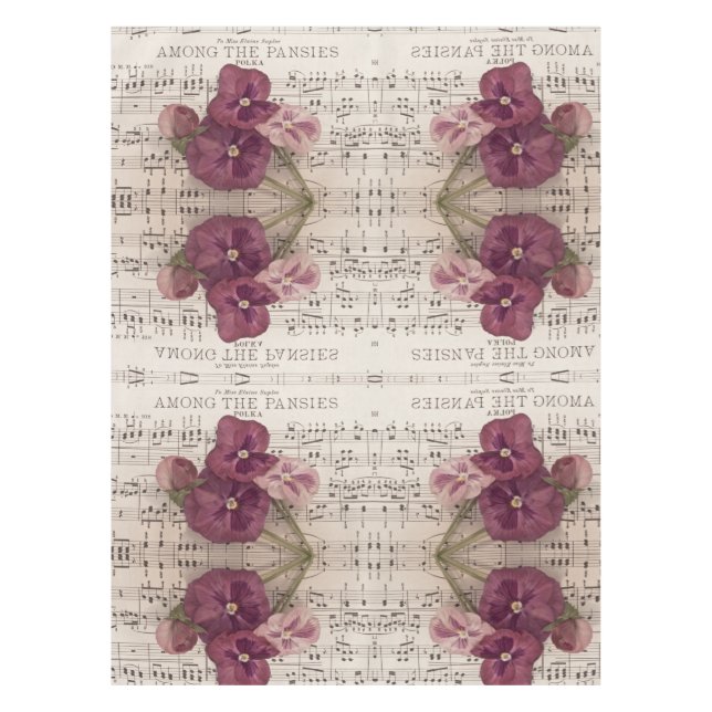 Mantel Entre las pansias (Anverso)