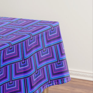 Mantel Escalas cuadradas azules y violetas