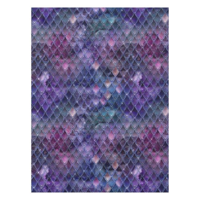 Mantel Escalas de Ombre Purple Shimmering y Dragon Purpur (Anverso)