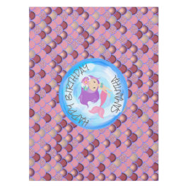 Mantel Escalas rosadas púrpuras del mar de la sirena