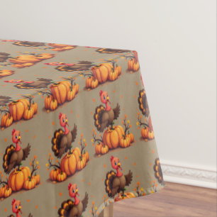 Mantel Escena de calabazas de otoño del Día de Acción de 