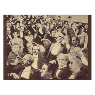 Mantel Escena de multitudes de los años 1920