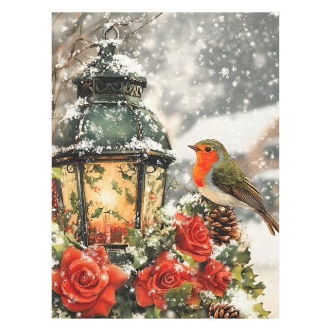 Mantel Escena festiva de invierno en Wonderland (Anverso)