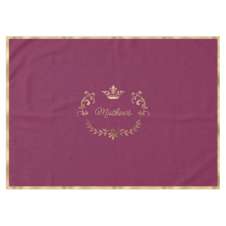 Mantel Escudo de la corona de frambuesa personalizado