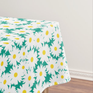 Mantel Espacio negativo Daisies amarillo blanco sobre ver