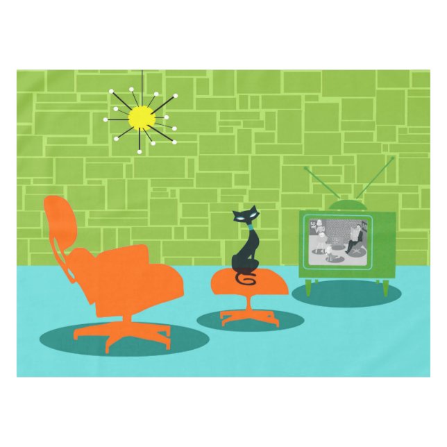 Mantel Espacio retro Edad Tablilla gitana (Frente (Horizontal))