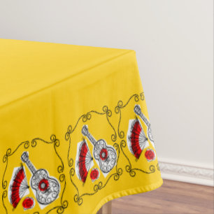 Mantel español 60 x 84 de las esquinas de los