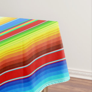 Mantel Español tradicional combinado mexicano vibrante