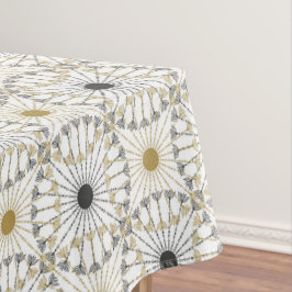 Mantel Espirales modernas en oro y negro