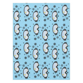 Mantel Esquí Goggles Mountain View Snowflakes Blue