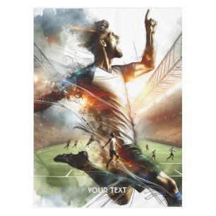 Mantel Estadio Fantasy Cute Soccer Player