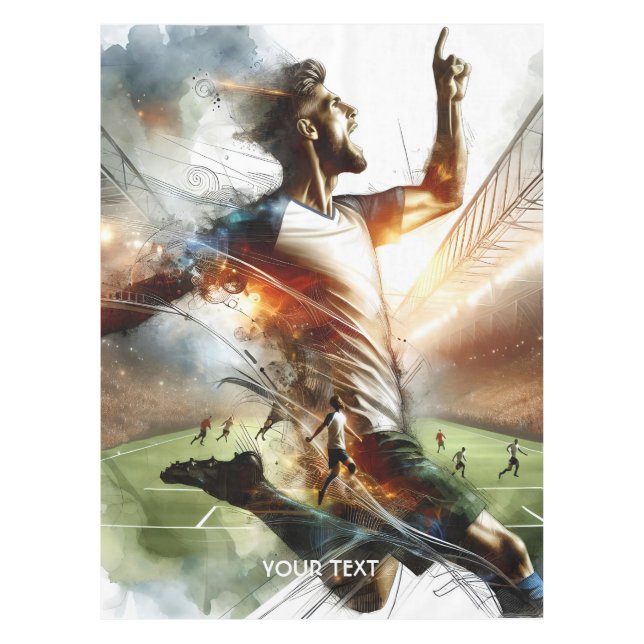 Mantel Estadio Fantasy Cute Soccer Player (Anverso)