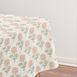 Mantel Estampa floral de peonía Bloque Vintage Cottage Ro