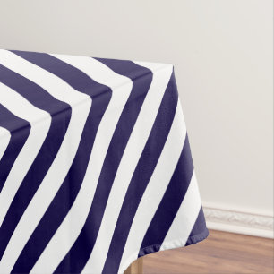 Mantel Estampado blanco azul de la marina Moda moderna a 
