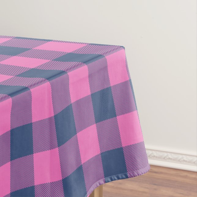 Mantel Estampado de Búfalo Rosa Azul de Vacaciones de Nav (In Situ)