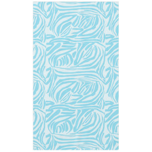 Mantel Estampado de cebra azul y blanco en negrita