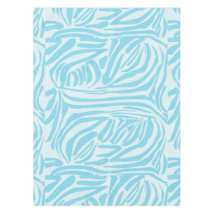 Mantel Estampado de cebra azul y blanco en negrita